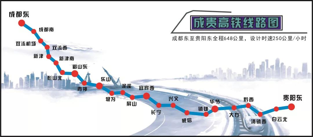 成貴高鐵將于2019年12月16日全線通車！